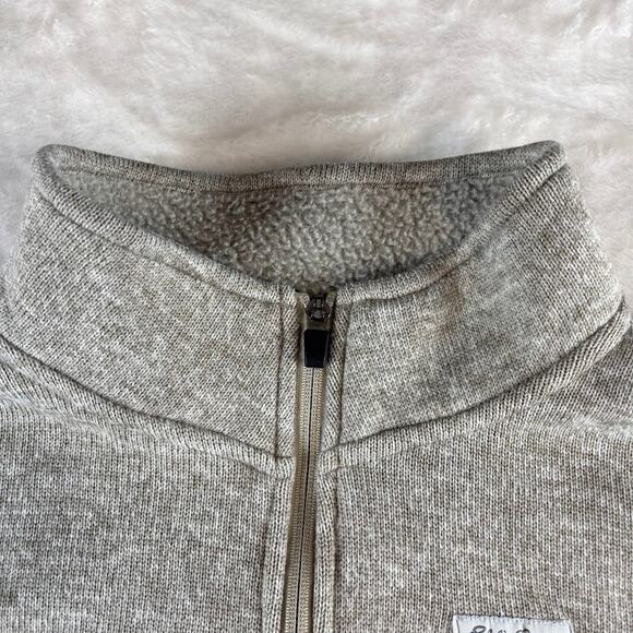 Eddie Bauer Quarter Zip Pullover Sweater Fleece Tan Men's Large - Picture 10 of 11